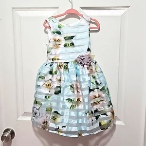 Marmellata Girls Sleeveless Waistline floral Dress size 4